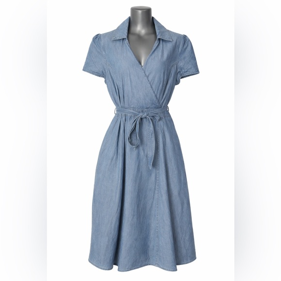 Charter Club Dresses & Skirts - Charter Club Blue Flutter Sleeve V-Neck Sundress